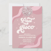 Invitation Last Disco Retro 70 Bachelorette Weekend Itinerary (Devant)