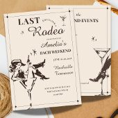 Invitation Last Rodeo Bachelorette Weekend Itinerary