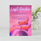 Invitation Last Rodeo - Disco Cowgirl Bachelorette Weekend (Debout devant)
