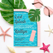 Invitation Last Splash Bachelorette Weekend Party Itinerary