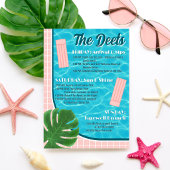 Invitation Last Splash Bachelorette Weekend Party Itinerary