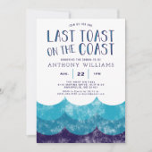 Invitation Last Toast on the Coast │Ocean Bachelor Party (Devant)