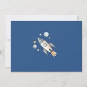 Invitation L'Astronaut Espace Premier Voyage Autour Du Soleil (Dos)