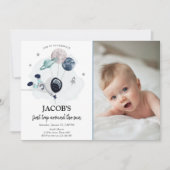 Invitation L'astronaute de l'espace aérien Blue Boy Premier a (Devant)