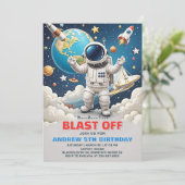 Invitation L'astronaute explose au large de Galaxy Anniversai (Debout devant)