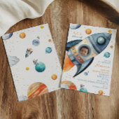 Invitation L'astronaute lance-roquettes pour la première fois