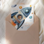 Invitation L'astronaute lance-roquettes pour la première fois