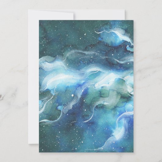 Invitation L'astronaute Spaceman Galaxy (Dos)