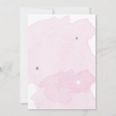 Invitation L'astronaute spatiale Orange Girl First Birthday (Dos)