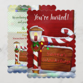 Invitation L'atelier Fête Whimsey de Noël (Devant / Derrière)