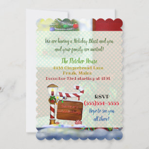 Invitation L'atelier Fête Whimsey de Noël