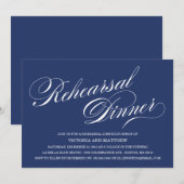 INVITATION LATÉRALE DE DÎNER DE RÉPÉTITION DU (Devant / Derrière)