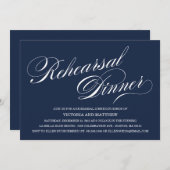 INVITATION LATÉRALE DE DÎNER DE RÉPÉTITION DU (Devant / Derrière)