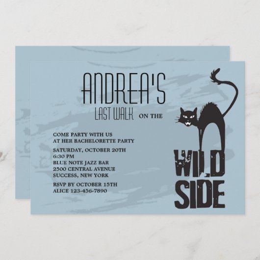 Invitation latérale sauvage (Devant / Derrière)