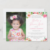 Invitation Latina 1er Anniversaire Baptême Party Couleurs tro (Devant)