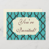 Invitation Latis Motif géométrique (Devant / Derrière)