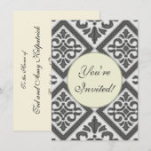 Invitation Latis Motif géométrique (Devant / Derrière)