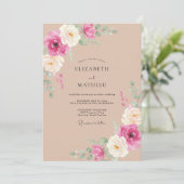 Invitation Latte Mariage Romantique Seduisant (Debout devant)