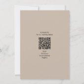 Invitation Latte Mocha Black Love Script Minimalist Wedding (Dos)