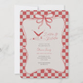 Invitation Lattés artisanaux et anniversaire de pilates (Devant)