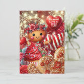 Invitation Lattice & dentelle Saint Valentin Gingerbread Part (Debout devant)