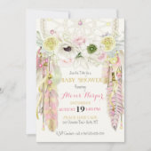 Invitation L'attrapeur rêveur de Boho fait varier le pas du (Devant)