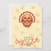 Invitation Laughter, Love, Fun, Little Turkey ONE birthday (Dos)