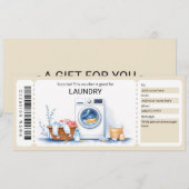 Invitation Laundry Gift Certificate  (Devant / Derrière)