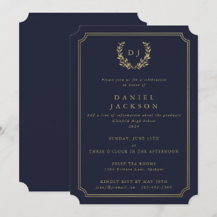 Invitation Lauréat de la couronne de laurier de la marine noi