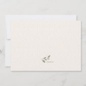 Invitation Laurel Leaf Frame Celebration of Life Card (Dos)