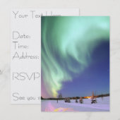 Invitation L'aurore - belles lumières du nord (Devant / Derrière)