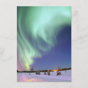 Invitation L'aurore - belles lumières du nord