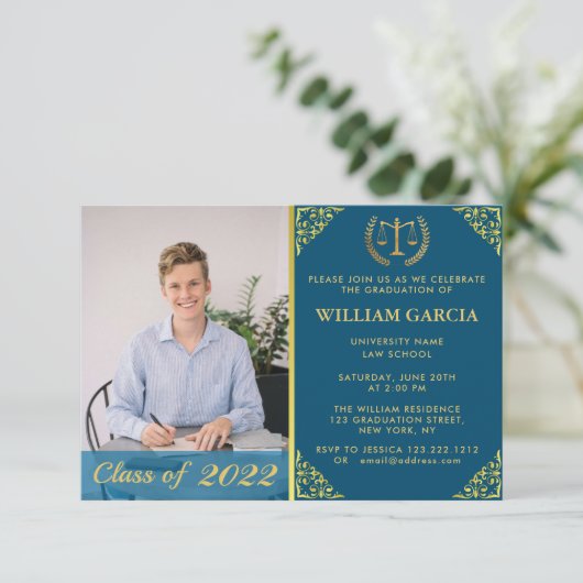 Invitation Laurrel Wreath (Debout devant)