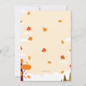 Invitation L'automne à la ferme (Dos)