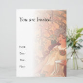 Invitation L'automne - Alphonse Mucha (Debout devant)