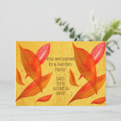 Invitation L'automne d'automne laisse la fonction de (Debout devant)