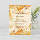 Invitation L'automne d'automne laisse l'invitation de Fête de (Debout devant)