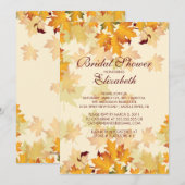 Invitation L'automne d'automne laisse l'invitation de Fête de (Devant / Derrière)