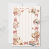 Invitation L'automne de mes treize ans 13e anniversaire (Dos)