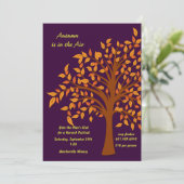 Invitation L'automne est dans l'invitation d'air (Debout devant)