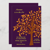 Invitation L'automne est dans l'invitation d'air (Devant / Derrière)