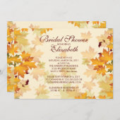 Invitation L'automne finit l'invitation d'une averse nuptiale (Devant / Derrière)