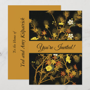 Invitation L'automne japonais laisse l'art classique antique