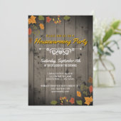 Invitation L'automne, la fête du réchauffement de la maison e (Debout devant)