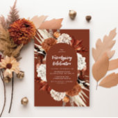 Invitation L'automne laisse la fête de l'action d'amitié