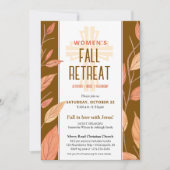Invitation L'automne laisse l'église des femmes Retraite Invi (Devant)