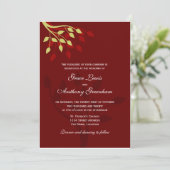 Invitation L'automne laisse l'invitation (Debout devant)