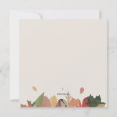 Invitation L'automne laisse l'invitation (Dos)