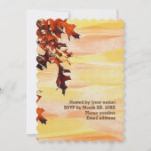 Invitation L'automne laisse l'Invitation de la répétition de  (Dos)