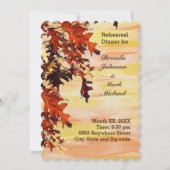 Invitation L'automne laisse l'Invitation de la répétition de  (Devant)